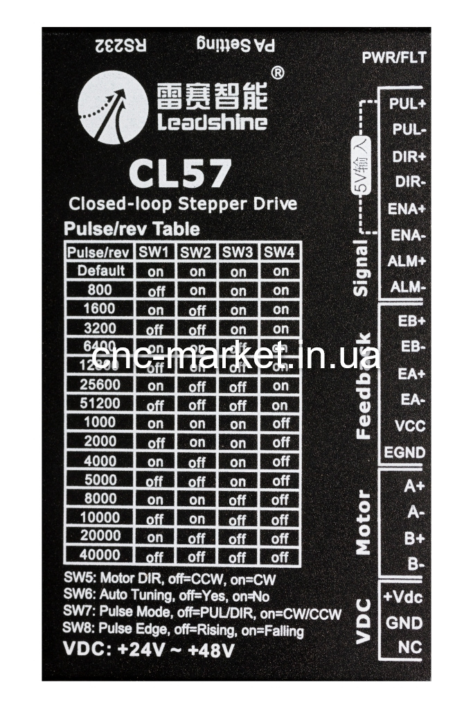 nchanページ Шаговый двигатель с энкодером 57СМЕ13 Leadshine 1.3Нм - CNC-Market