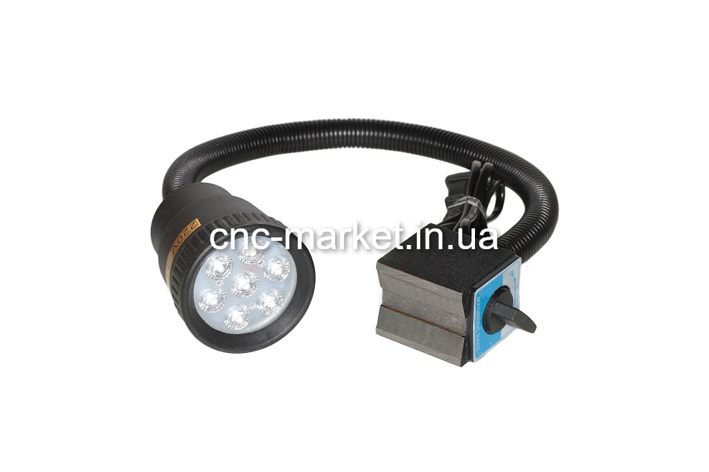 Фото 1 - Прожектор станочный (50D LED) 5W (220V) c магнитом.