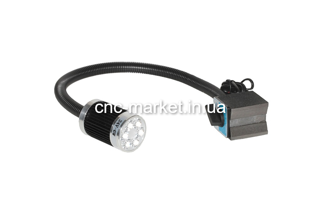 Фото 1 - Прожектор станочный (50D LED) 6W (24V) c магнитом.